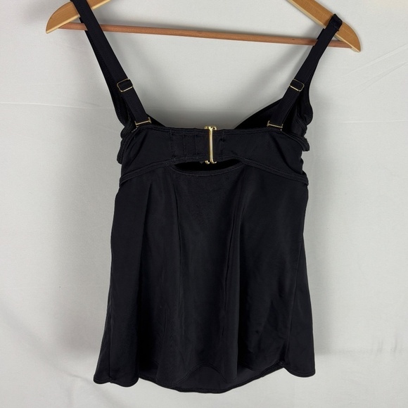Soma Women Swim Tankini Top 34DD Bra Cup Black Underwire Adjustable straps - Picture 4 of 11